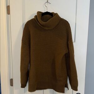 Cozy Oversized Brown Cowl Sweater